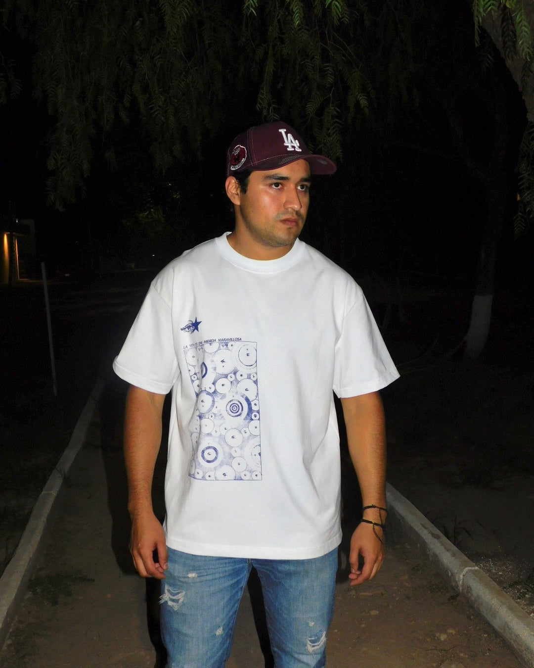 LA VIDA ES UNA MI**** MARAVILLOSA WHITE TEE